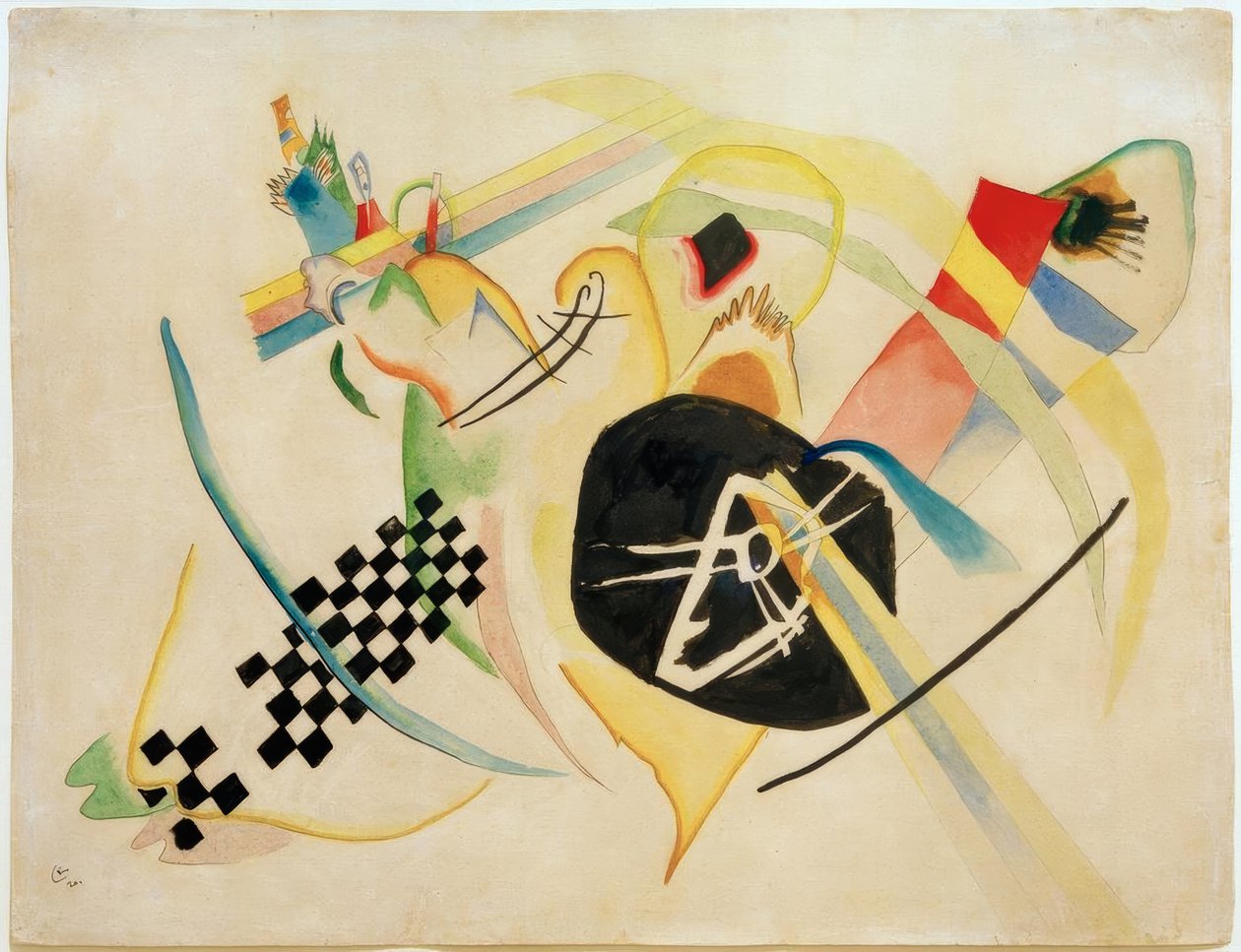 Entwurf zu Auf Weiss I von Wassily Kandinsky