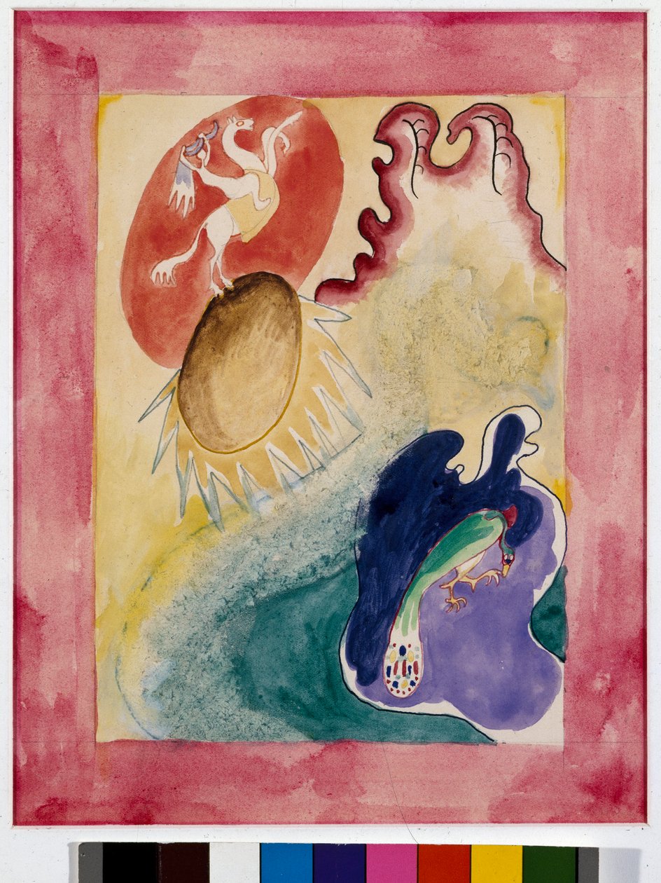 Expressionismus: Titelblattprojekt für den Almanach von „Der Blaue Reiter“ von Wassily Kandinsky