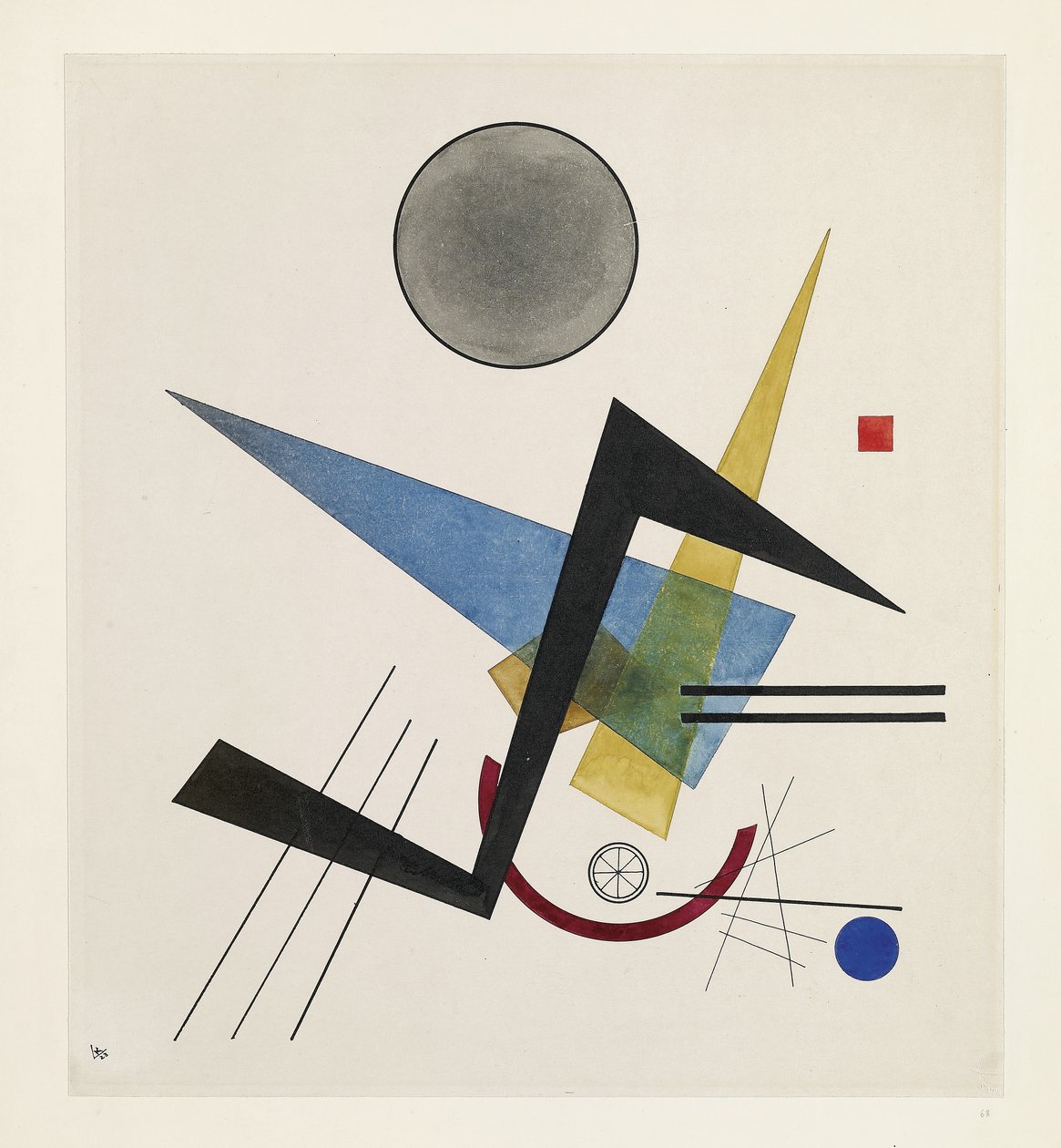 Grauer Kreis von Wassily Kandinsky