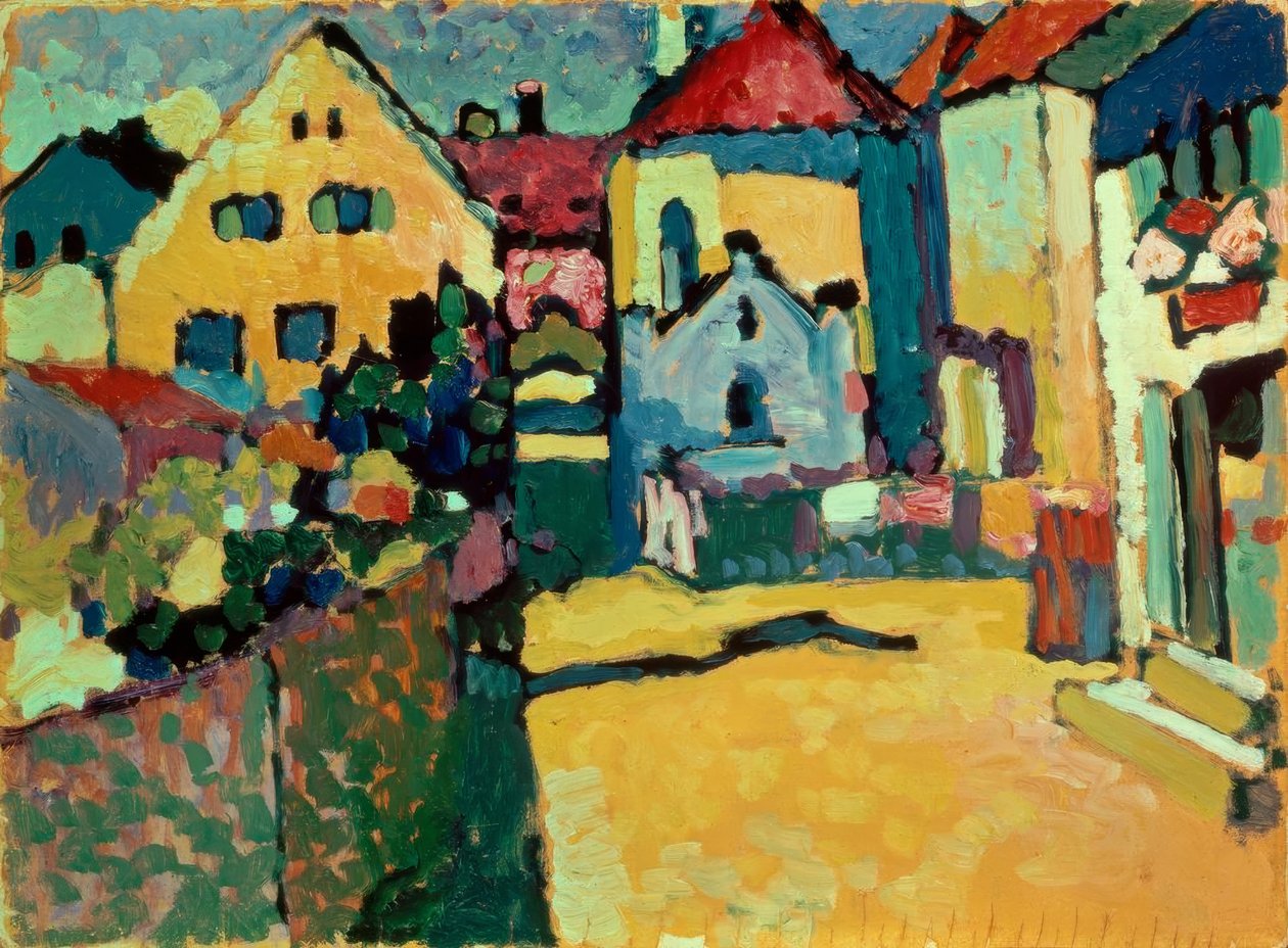 Grüngasse in Murnau von Wassily Kandinsky