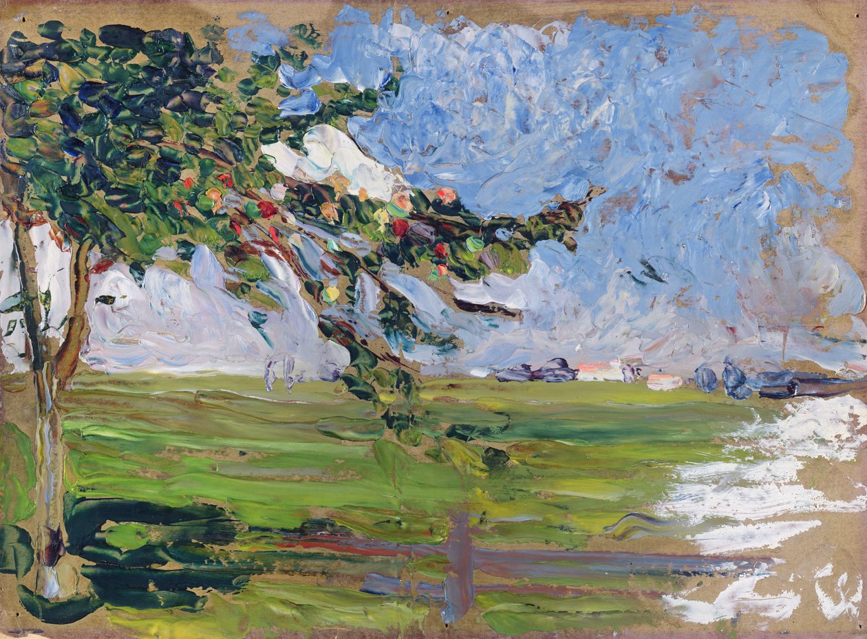 Landschaft mit einem Apfelbaum, 1906 von Wassily Kandinsky