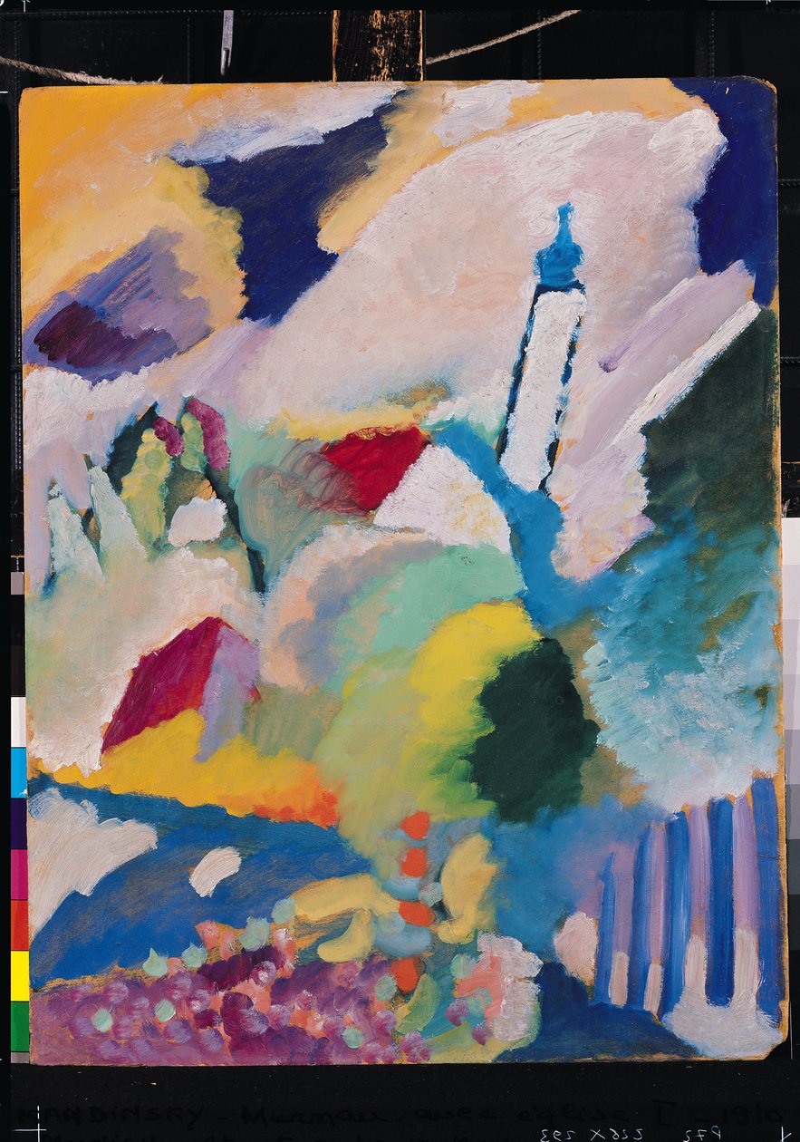 Murnau mit Kirche I, 1910 von Wassily Kandinsky