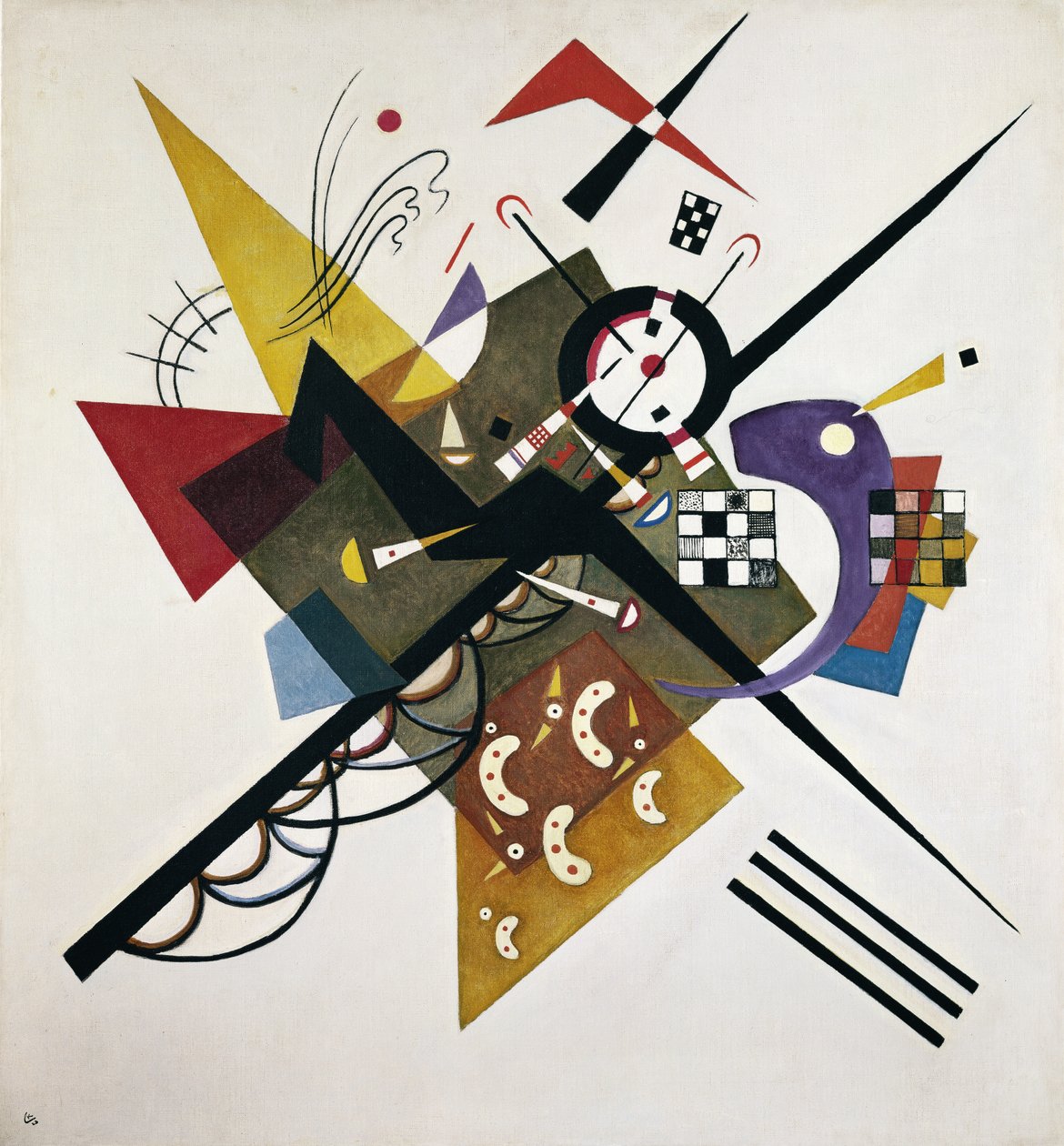 Auf Weiß II, 1923 von Wassily Kandinsky
