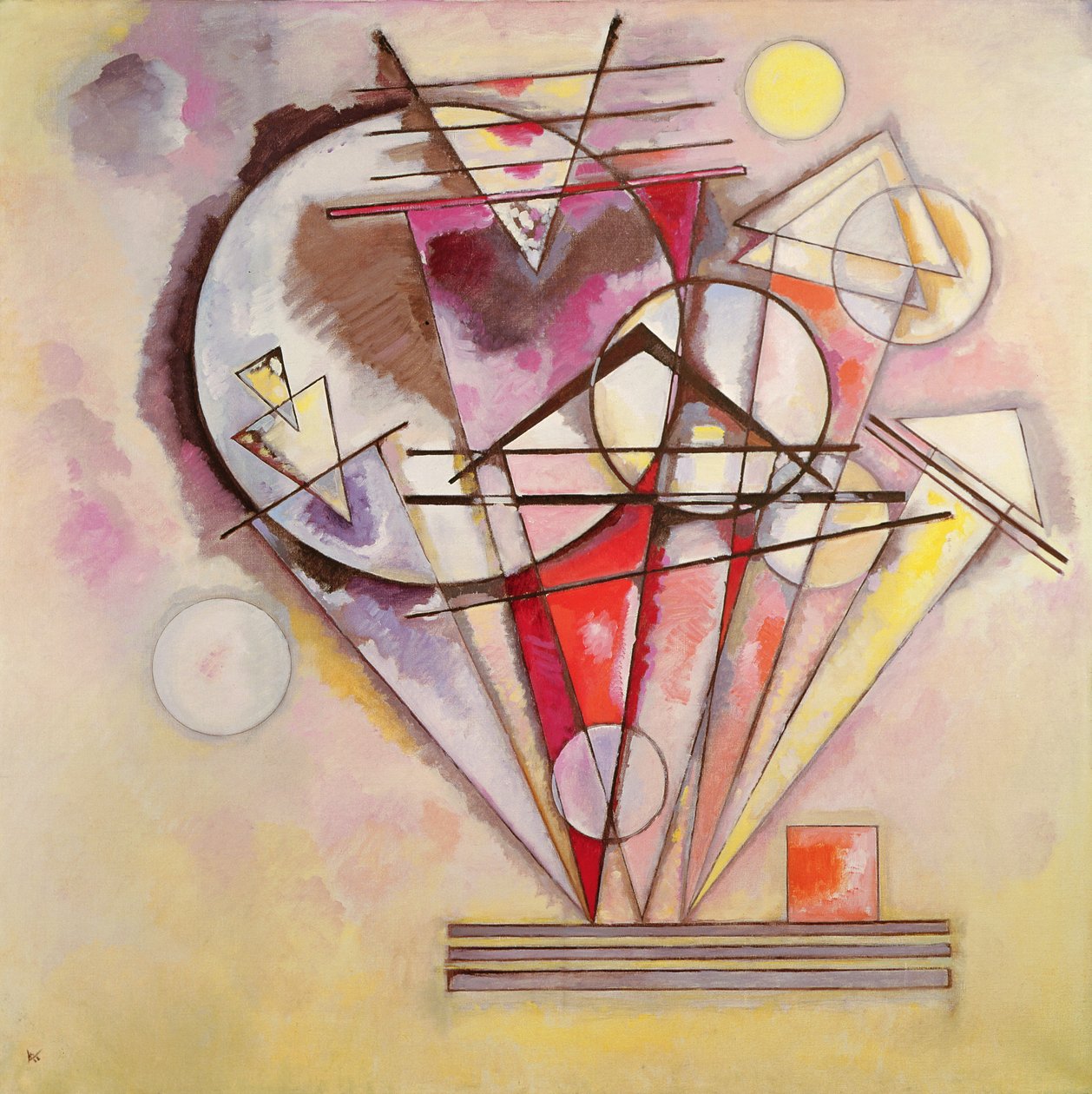 Auf den Spitzen, 1928 von Wassily Kandinsky