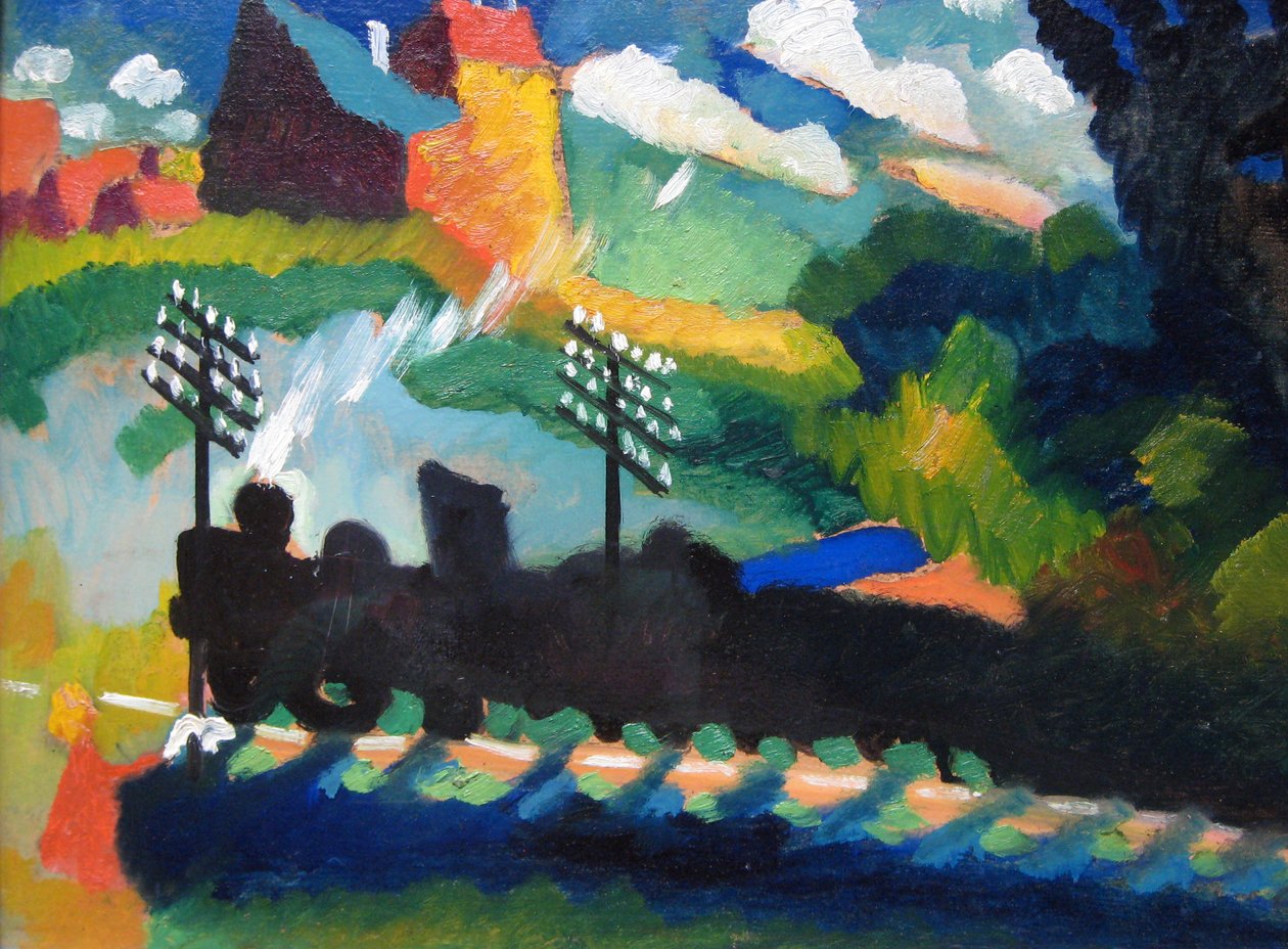 Eisenbahn in Murnau von Wassily Kandinsky
