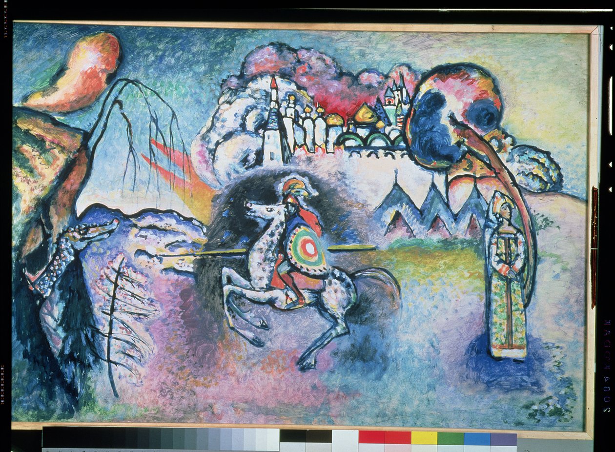 St. Georg, 1914-15 von Wassily Kandinsky