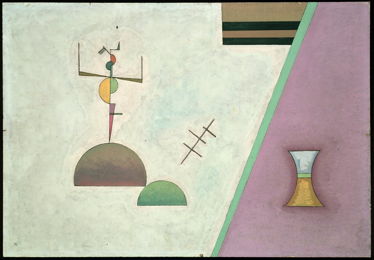 Zwei schwarze Linien, 1930 von Wassily Kandinsky