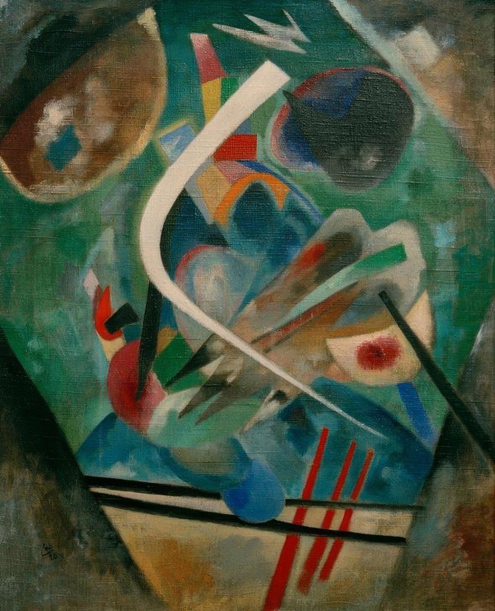Weißer Strich von Wassily Kandinsky
