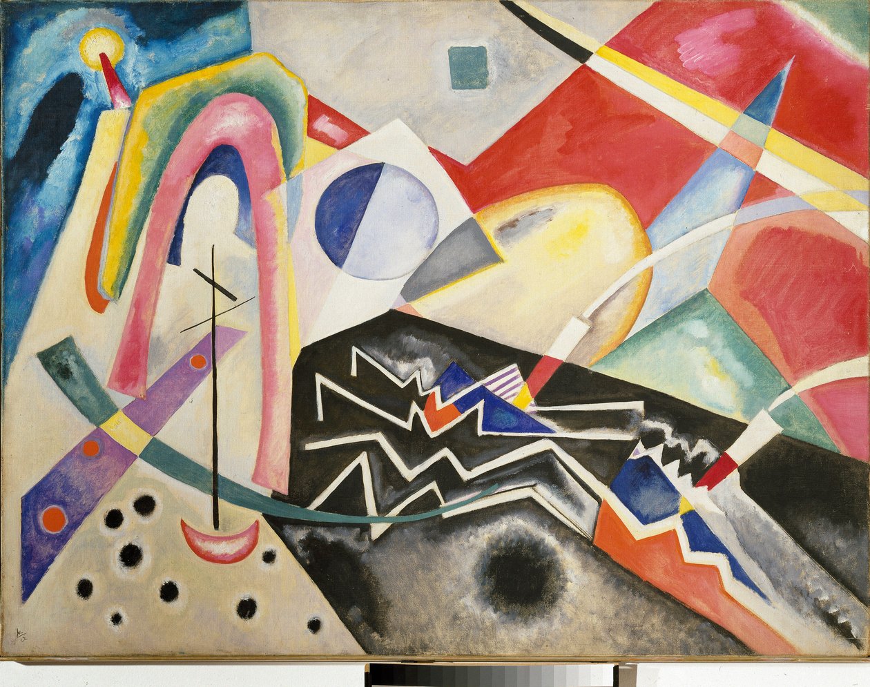Zick-Zack Weiß von Wassily Kandinsky