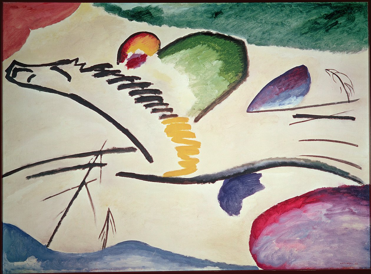 Abstraktes Pferd, 1911 von Wassily Kandinsky