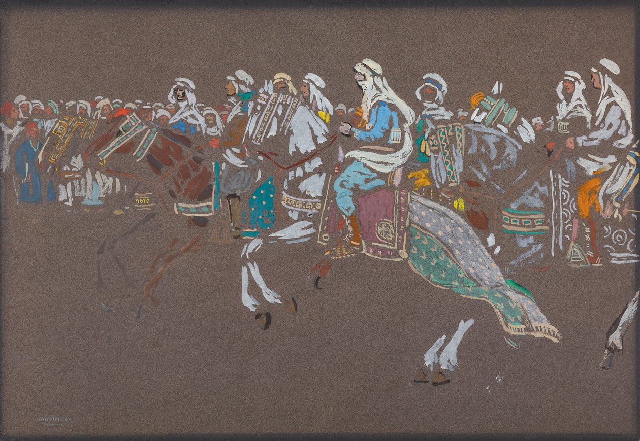 Arabische Reiterei von Wassily Kandinsky