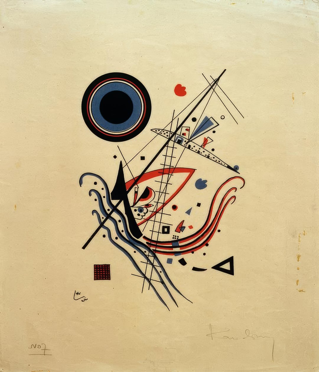 Blau von Wassily Kandinsky