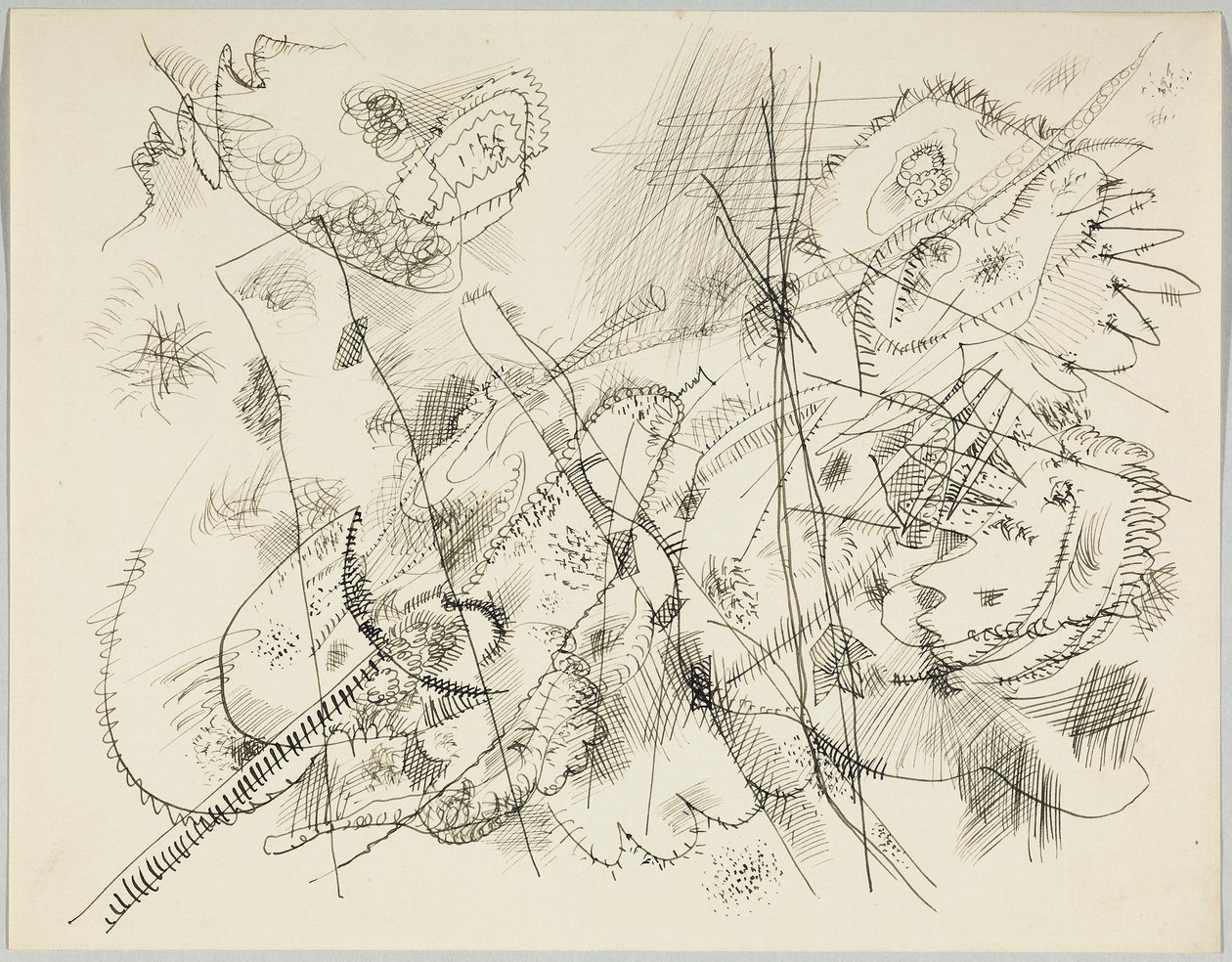 Entwurf für eine Radierung von Wassily Kandinsky