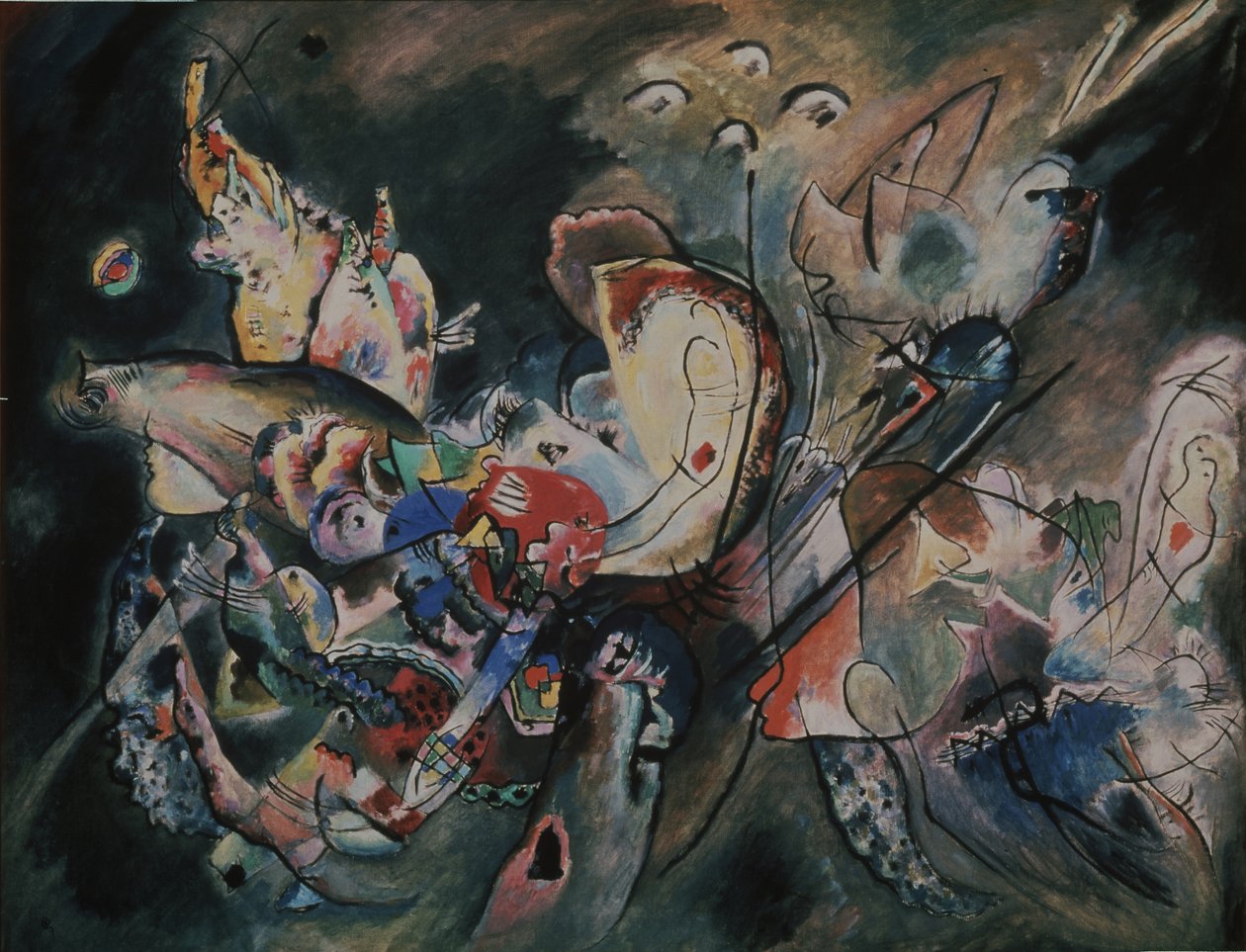 Düster. Komposition Nr. 221, 1917 von Wassily Kandinsky