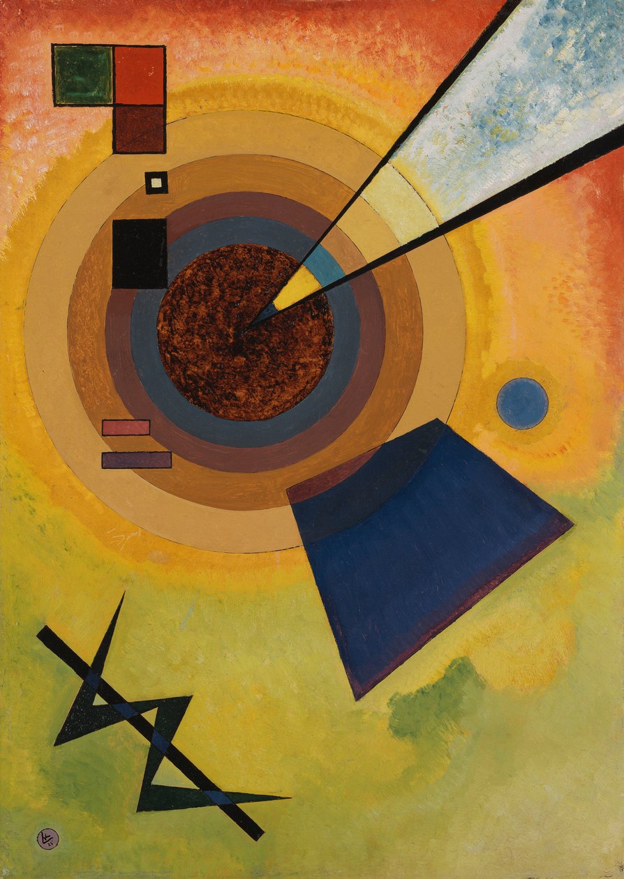 Grün und Rot von Wassily Kandinsky