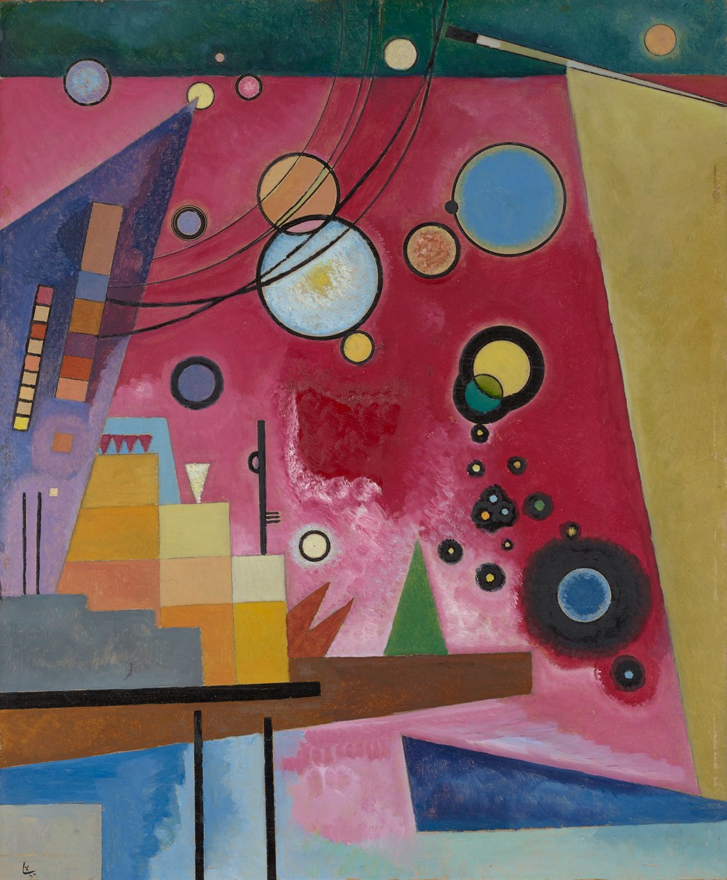Kandinsky - Schweres Rot, 1924 (Juli) von Wassily Kandinsky