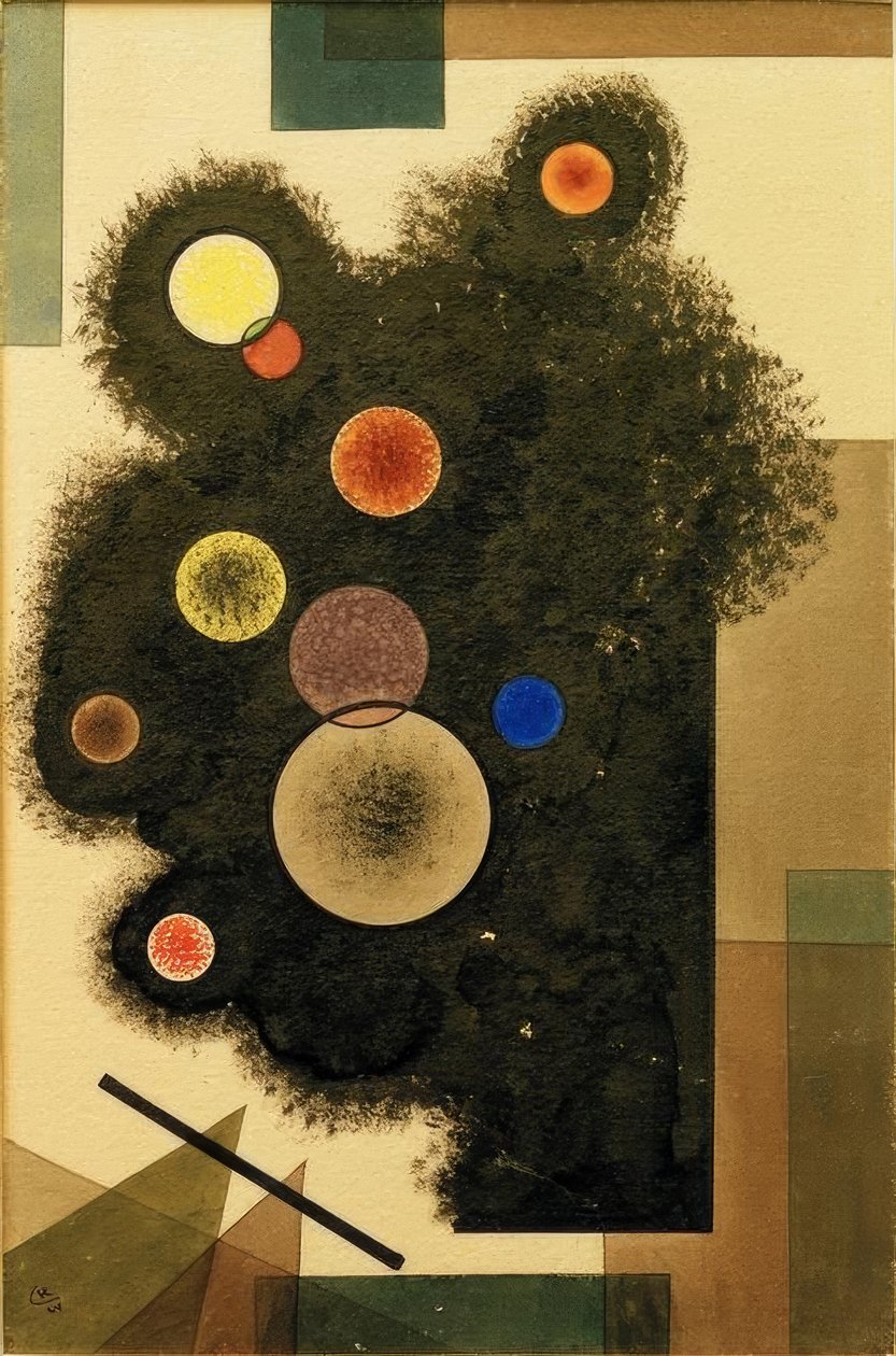Kreise in Schwarz von Wassily Kandinsky