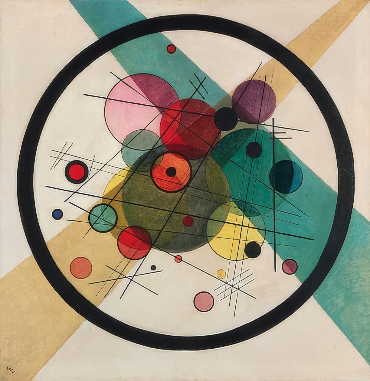 Kreise in einem Kreis von Wassily Kandinsky