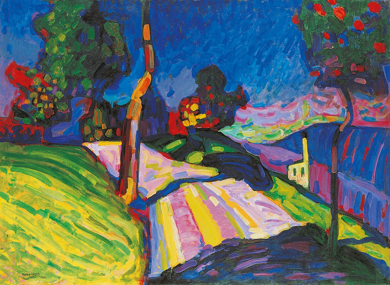 Murnau, Kohlgruberstraße, 1908 von Wassily Kandinsky