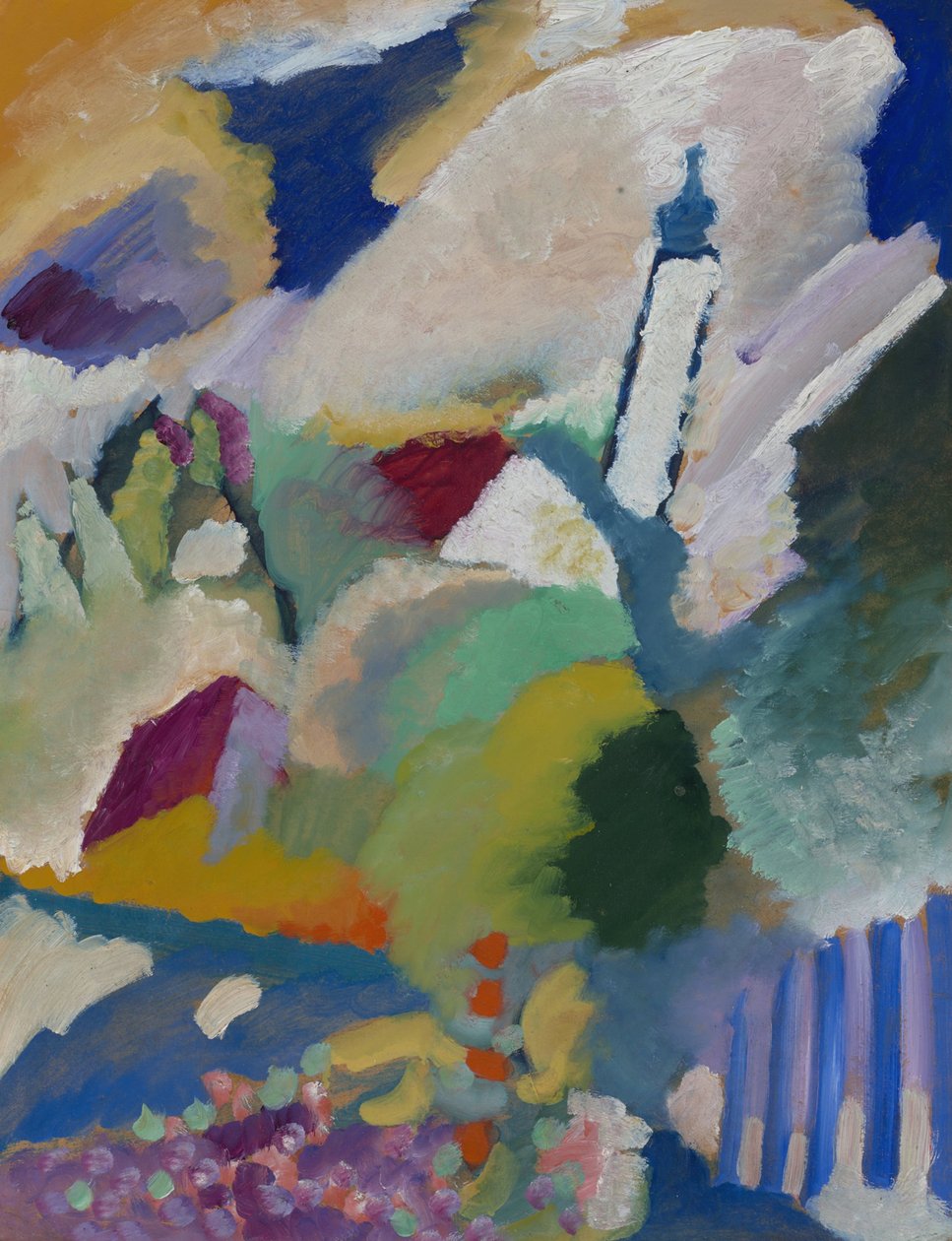 Murnau mit Kirche I von Wassily Kandinsky