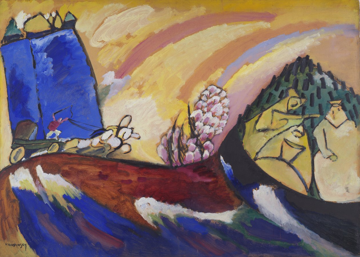 Gemälde mit Troika, 18. Januar 1911 von Wassily Kandinsky
