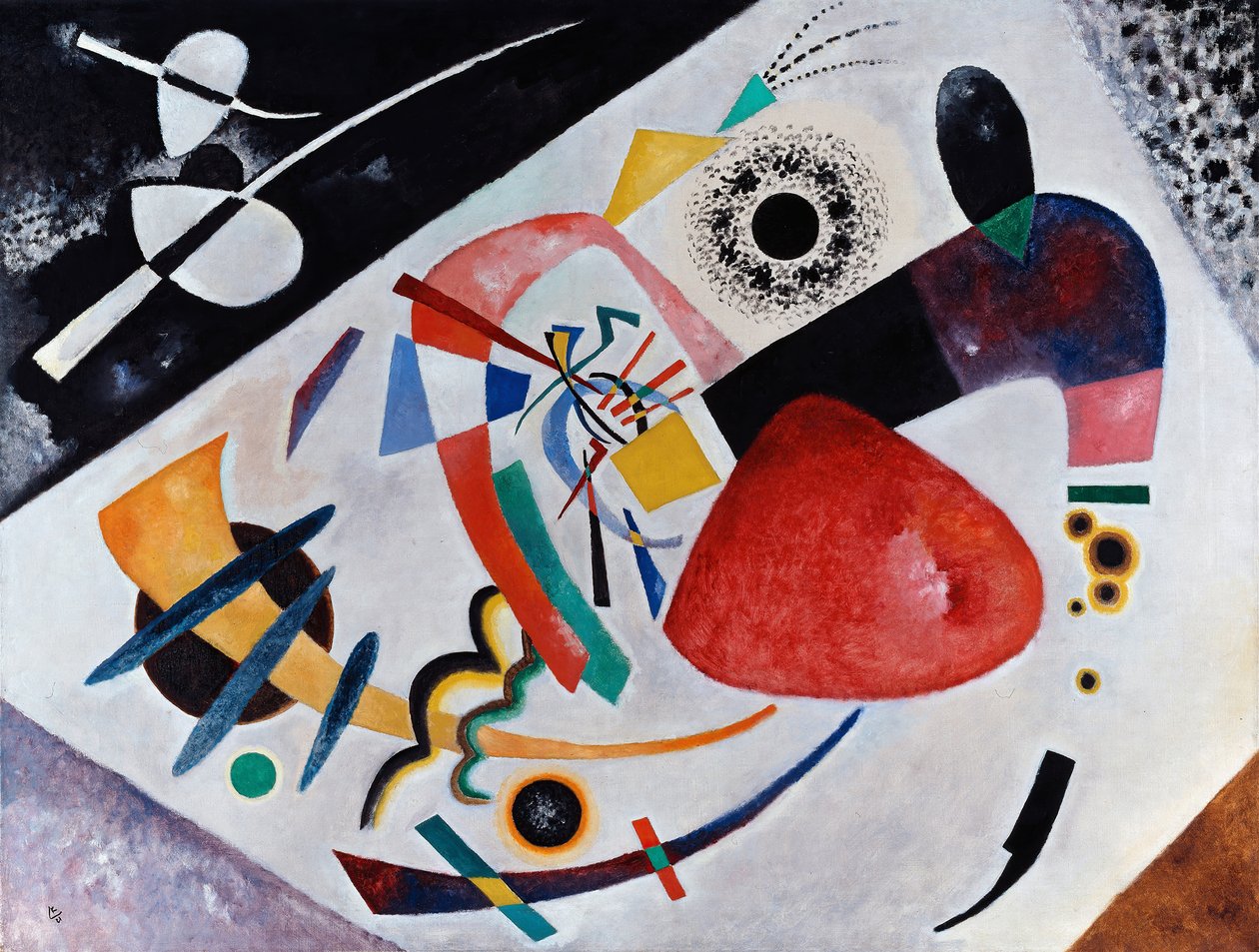 Roter Fleck II, 1921 von Wassily Kandinsky