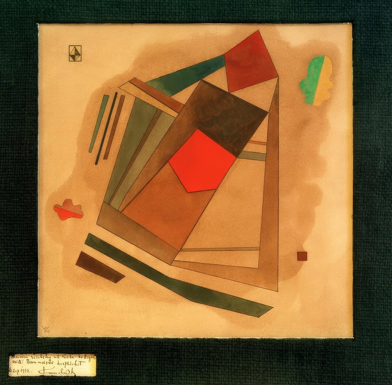 Rot im Quadrat von Wassily Kandinsky