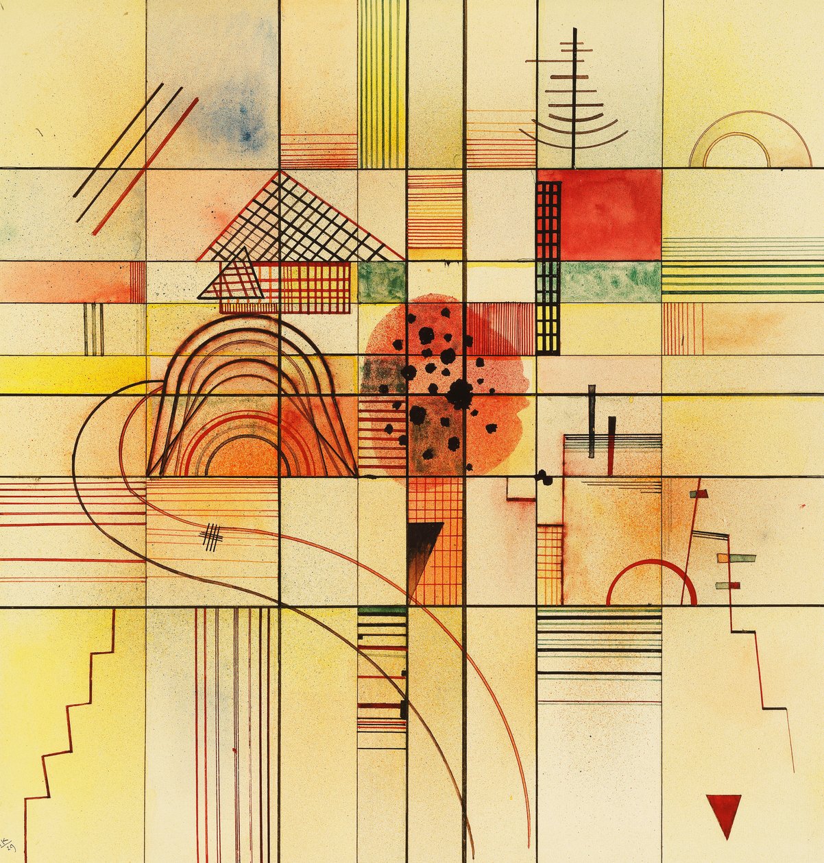Verschiedene Rechtecke von Wassily Kandinsky