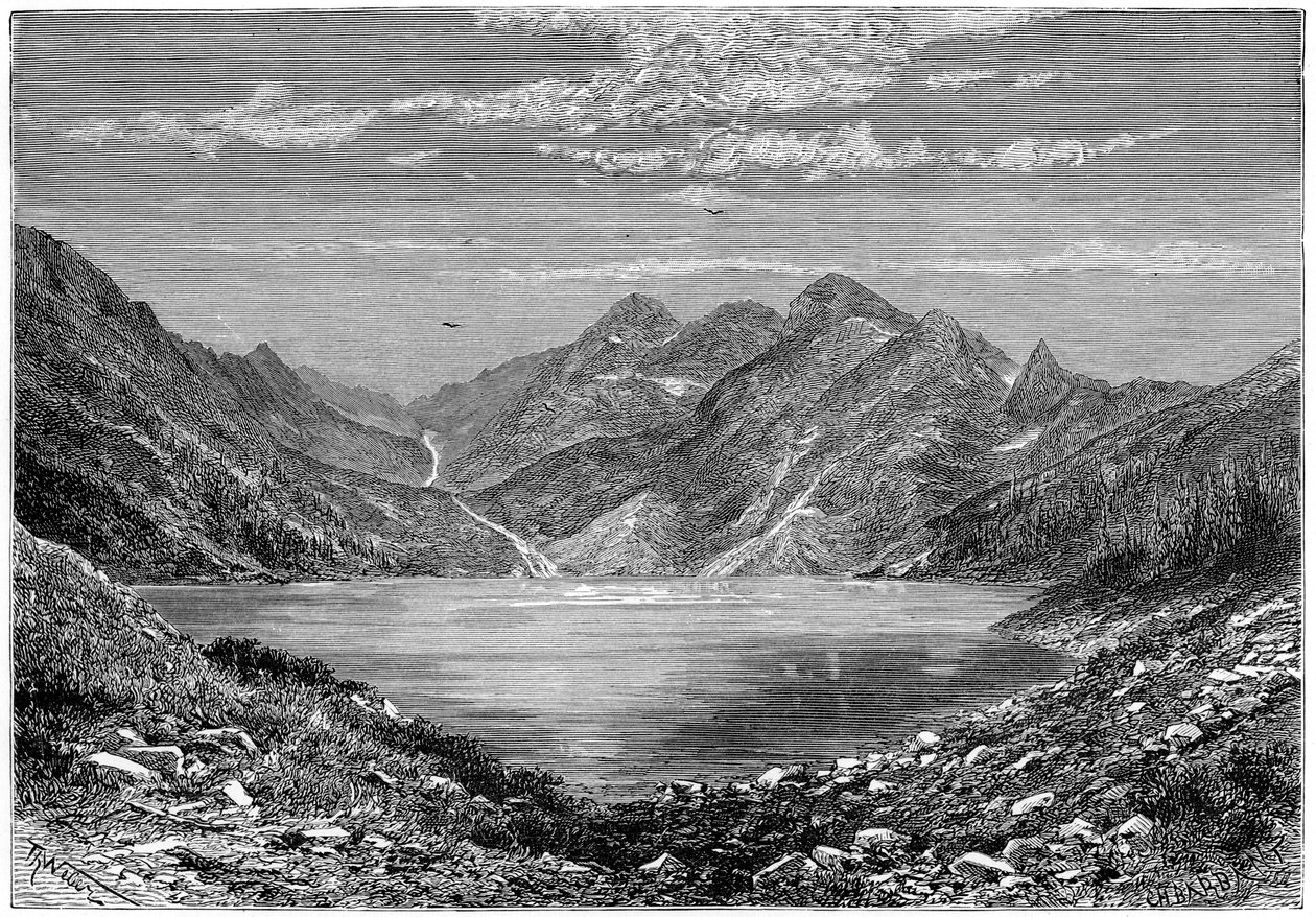 Der Fischsee, Schweiz, 1879 von Weber