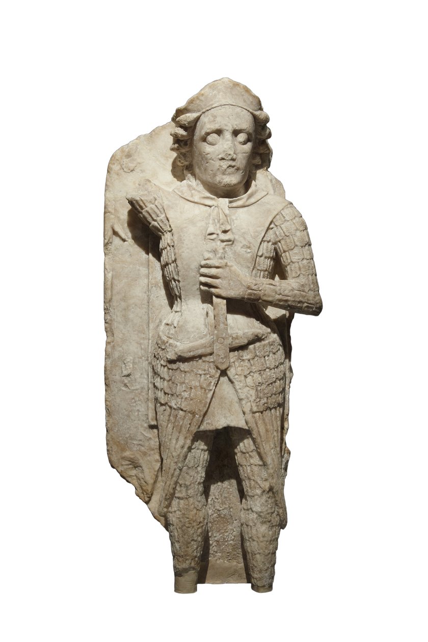 St. Michael Skulptur von Welsh school