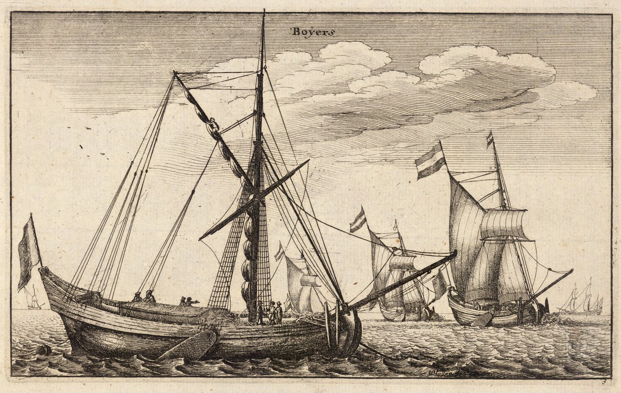 Boiers. Zustand 2 von Wenceslaus Hollar