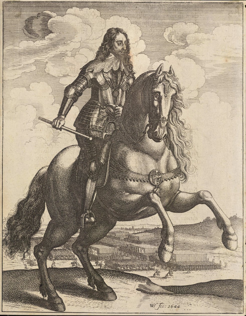 Charles I. Zustand 3 von Wenceslaus Hollar