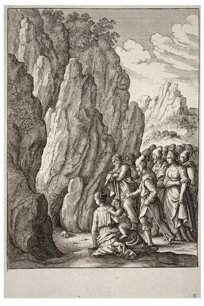 Der Berg in den Wehen von Wenceslaus Hollar