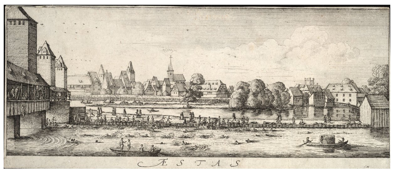 Der Badeplatz von Wenceslaus Hollar