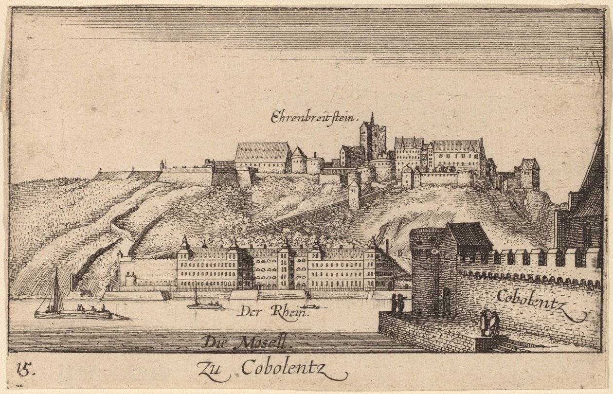Koblenz von Wenceslaus Hollar