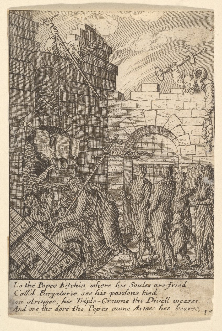 Abstieg in die Hölle von Wenceslaus Hollar