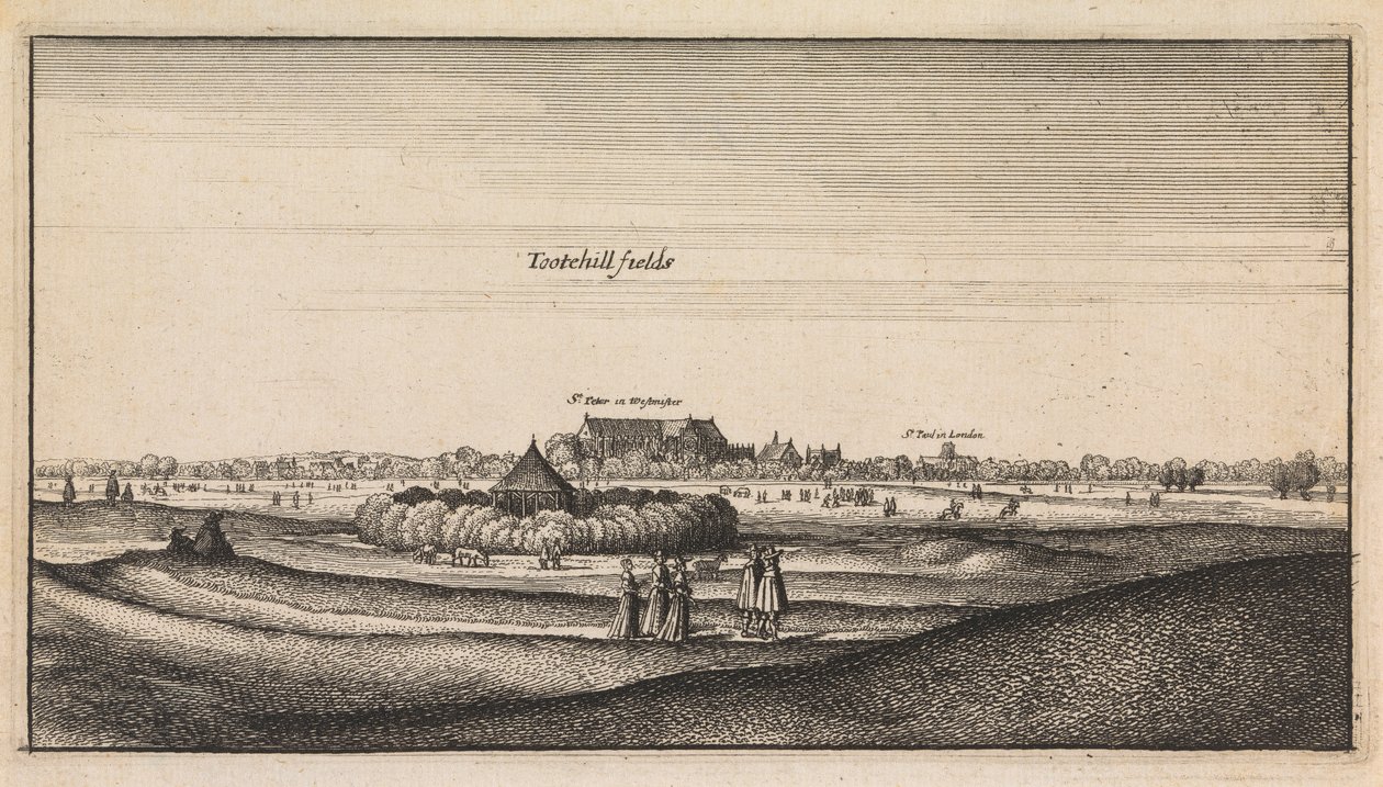 Englische Ansichten: Tootehill Fields von Wenceslaus Hollar