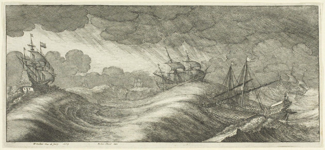 Galeere von Wenceslaus Hollar