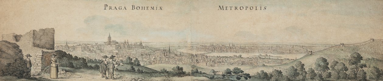 Große Ansicht von Prag von Wenceslaus Hollar