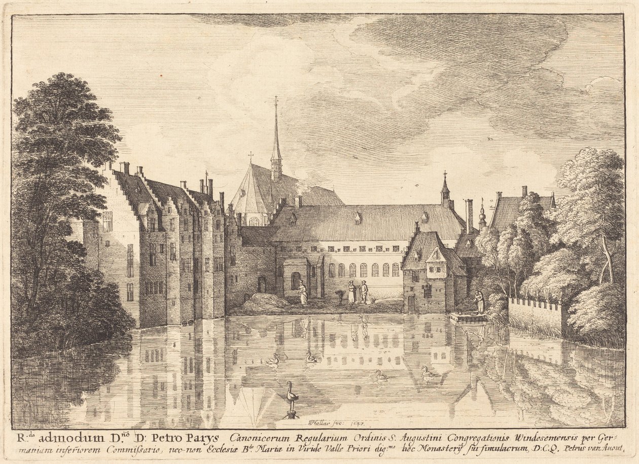 Abtei Groenendael von Wenceslaus Hollar