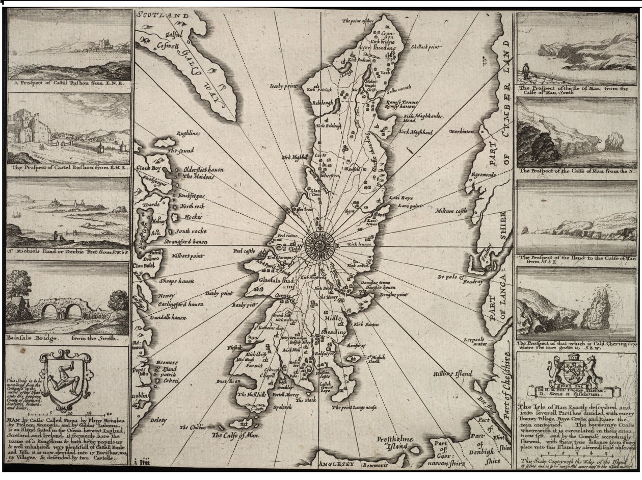 Isle of Man von Wenceslaus Hollar