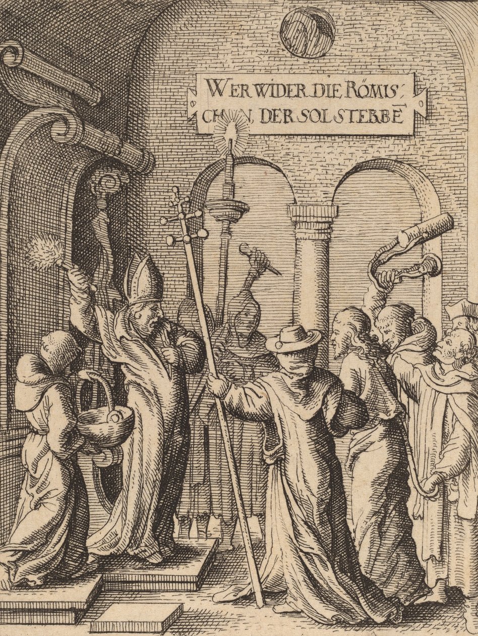 Jesus vor Kaiphas von Wenceslaus Hollar
