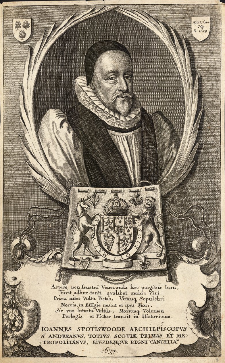 John Spottiswoode (Zustand 3) von Wenceslaus Hollar