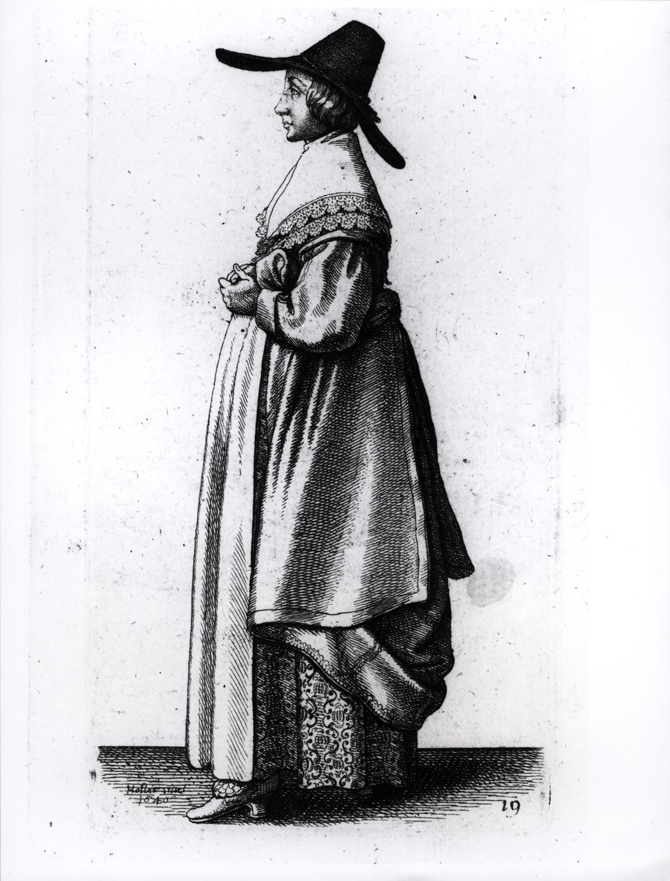 Kaufmannsfrau, 1640 von Wenceslaus Hollar