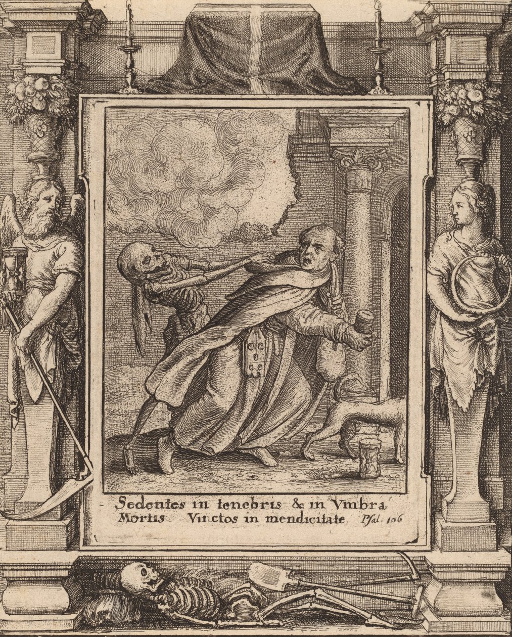 Mönch, 1651 von Wenceslaus Hollar