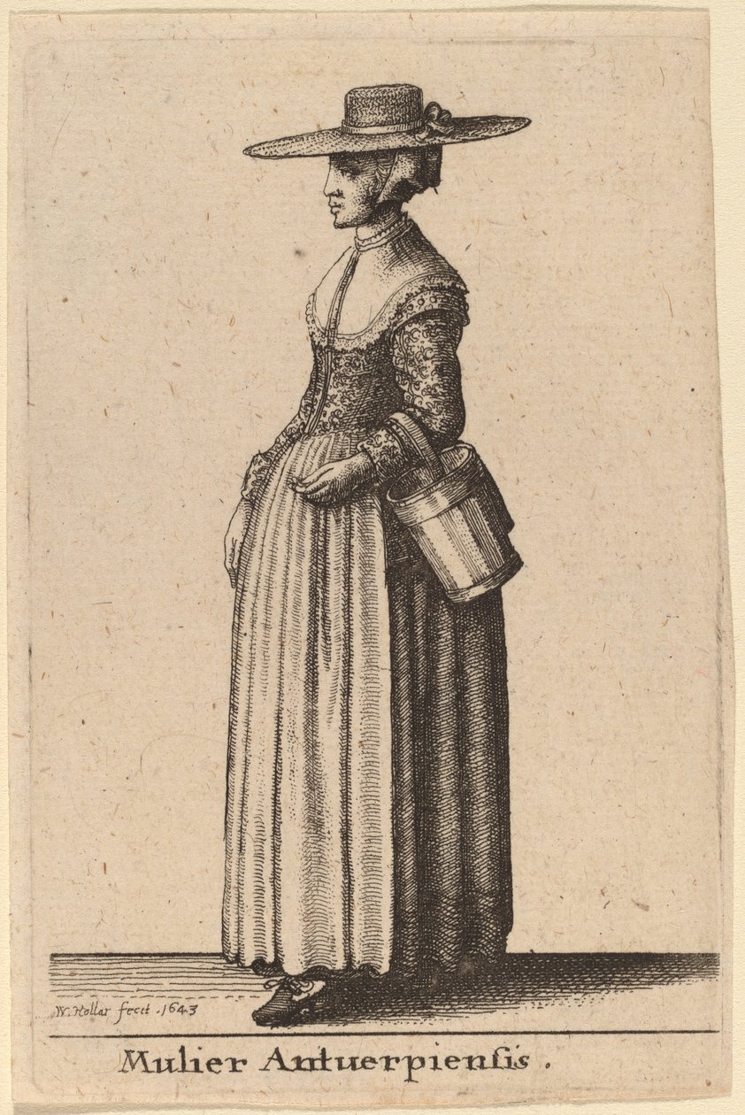 Antwerpener Frau von Wenceslaus Hollar