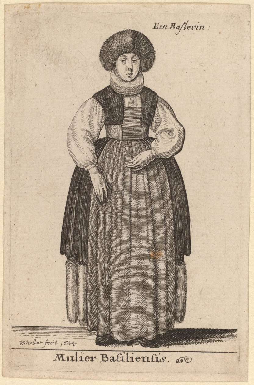 Basler Frau von Wenceslaus Hollar