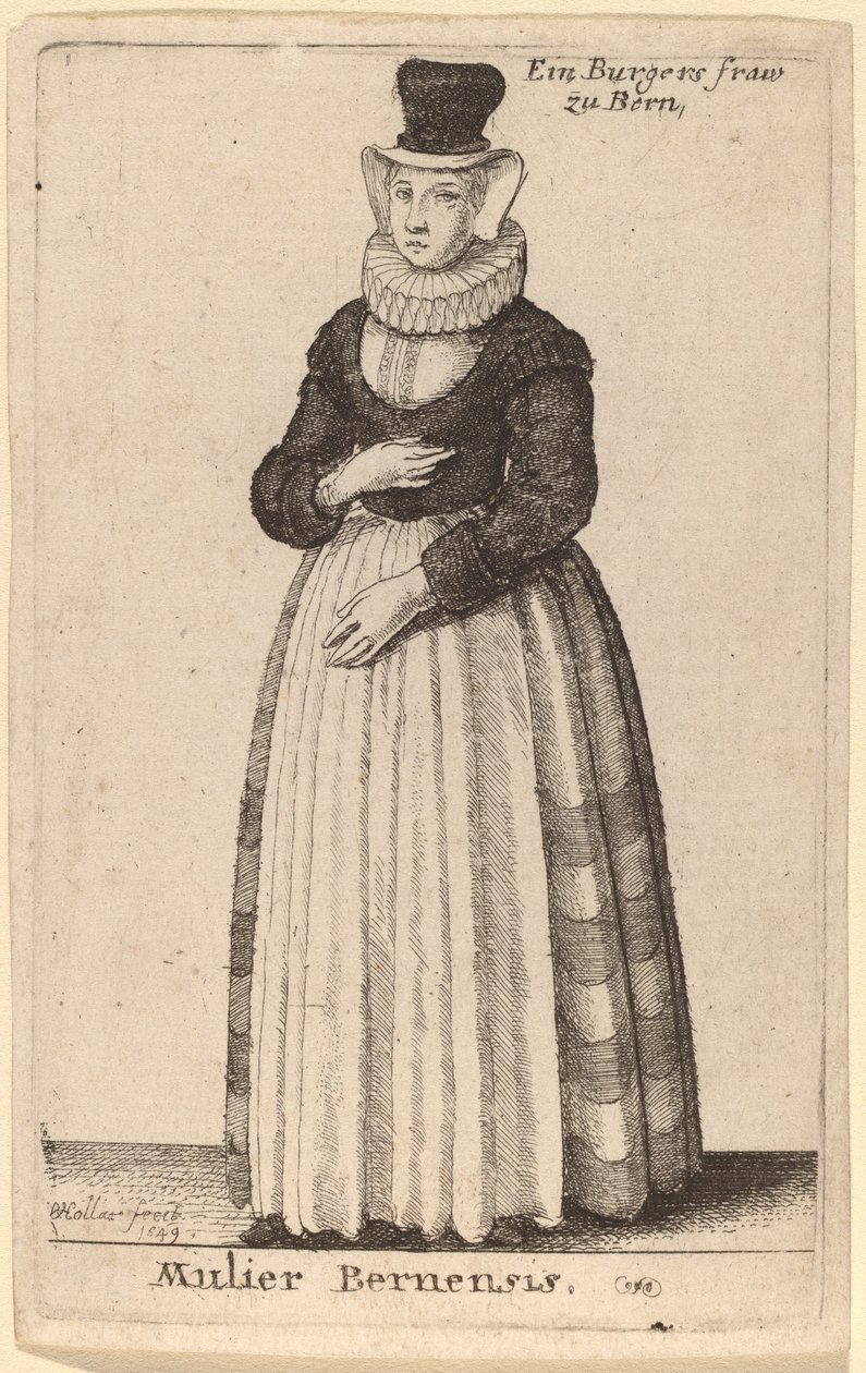 Mulier Bernensis von Wenceslaus Hollar