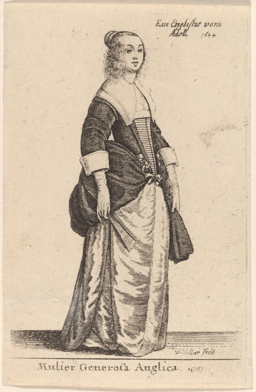 Mulier Generosa Anglica von Wenceslaus Hollar