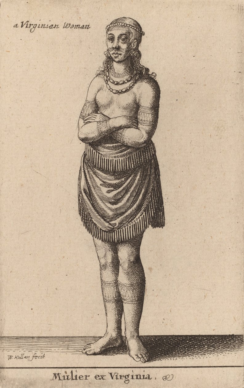 Frau aus Virginia von Wenceslaus Hollar
